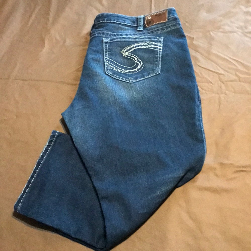 Silver Plus Size Suki Capri